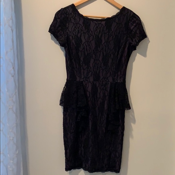 Venus Black Lace Cocktail Dress - Picture 1 of 4